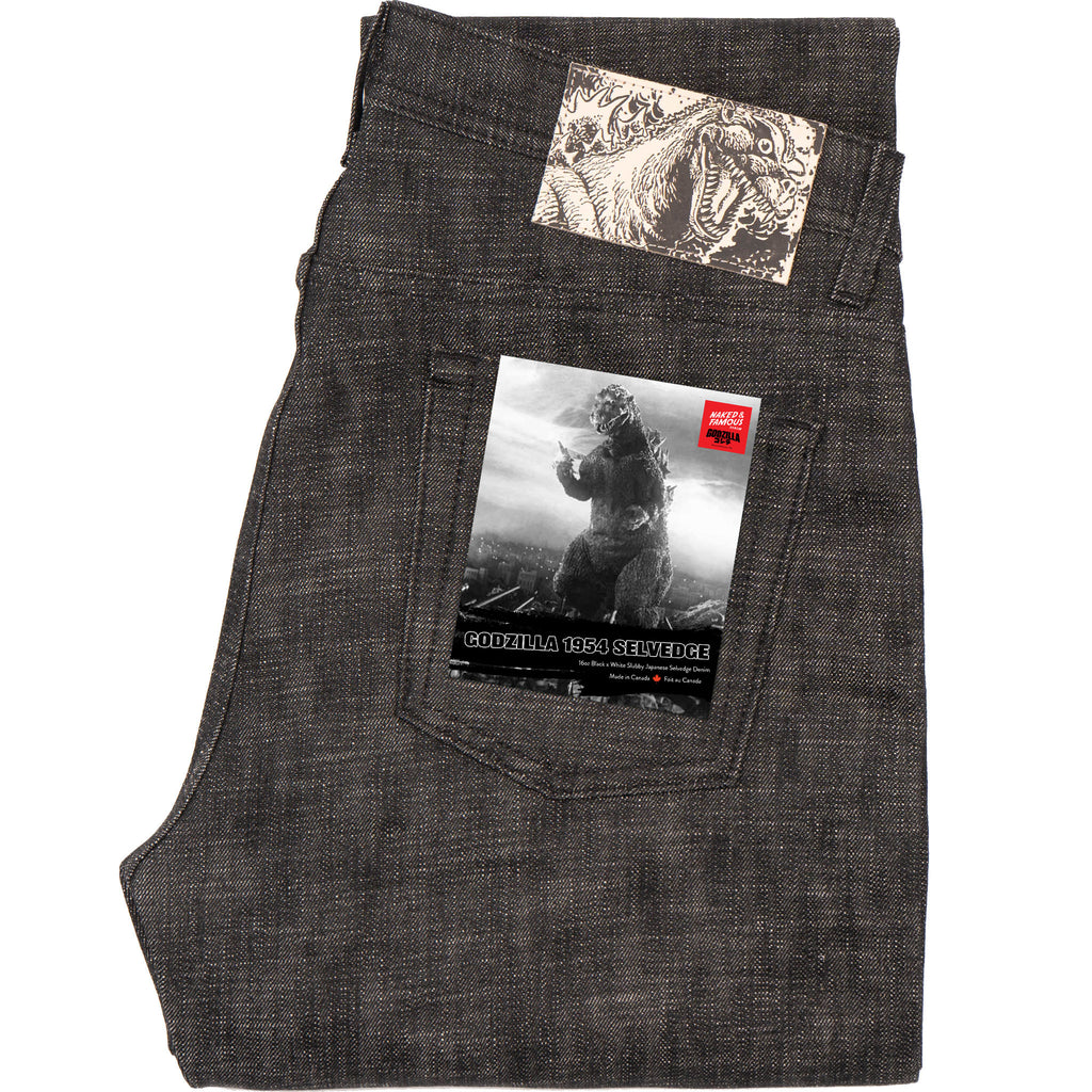 Weird Guy - 1954 Godzilla - Black by Naked & Famous Denim