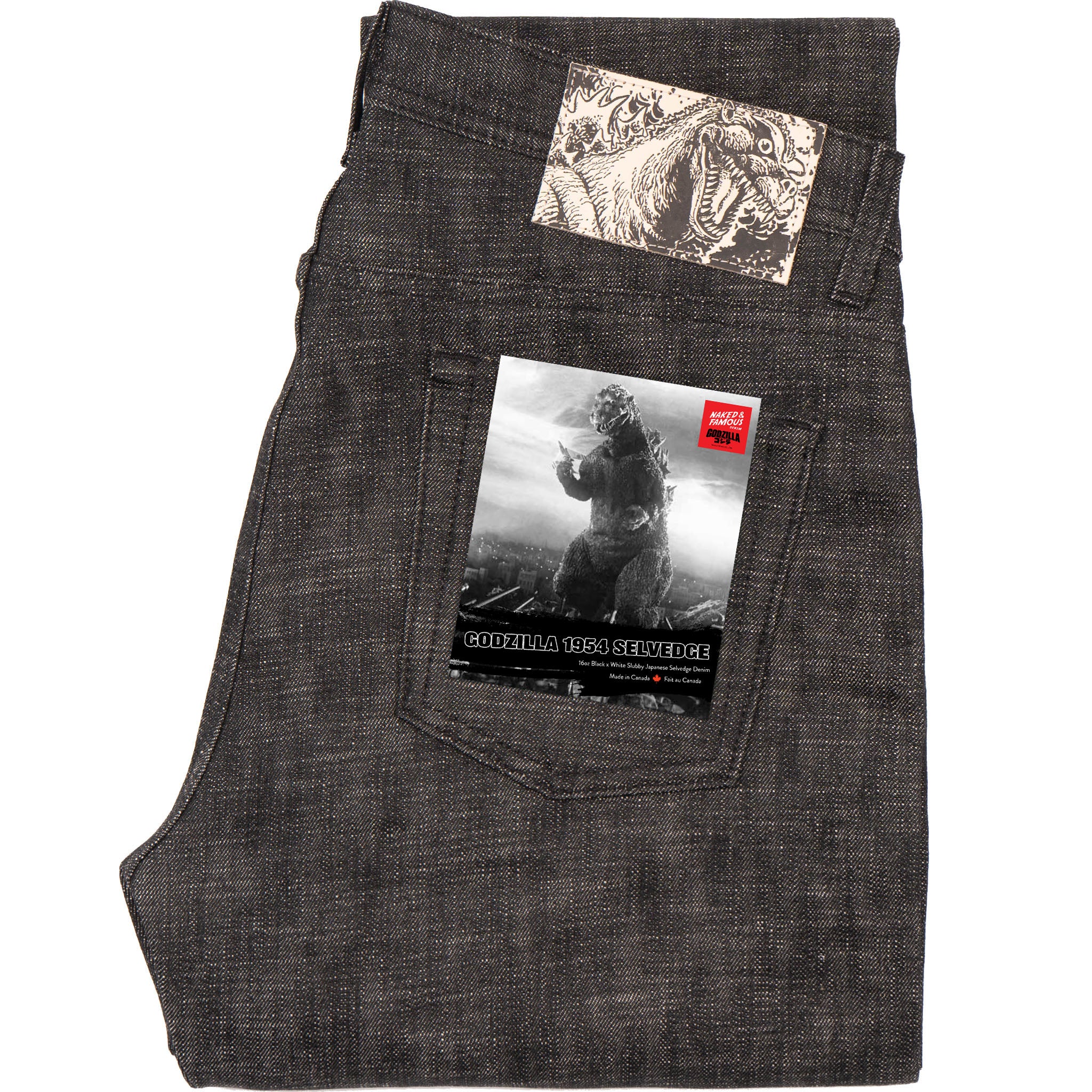 Weird Guy - 1954 Godzilla - Black by Naked & Famous Denim