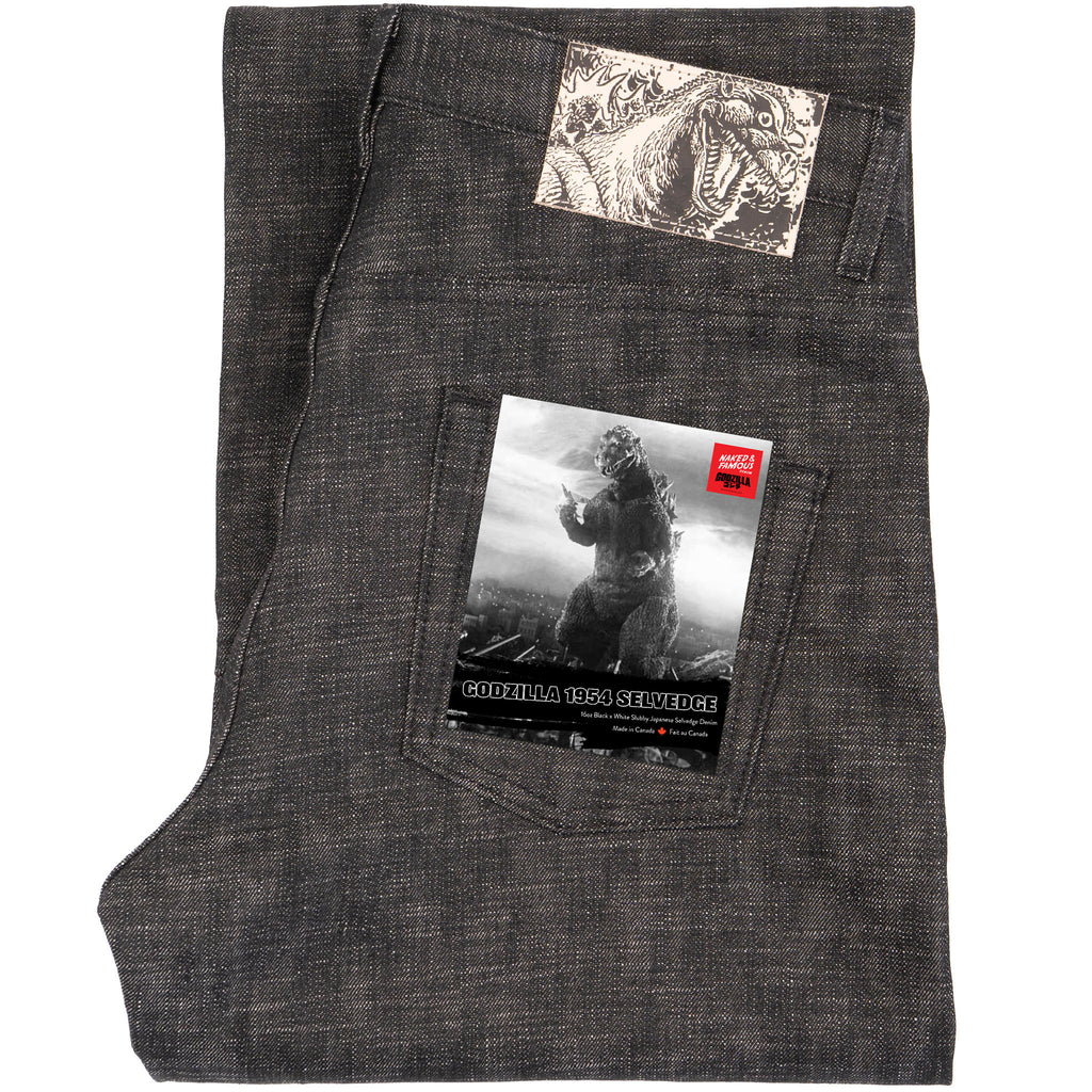Strong Guy - 1954 Godzilla - Black by Naked & Famous Denim