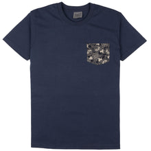 Load image into Gallery viewer, Pocket Tee - Navy - Kimono Floral
