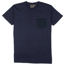 Load image into Gallery viewer, Pocket Tee - Navy - Yagasuri Denim
