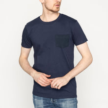 Load image into Gallery viewer, Pocket Tee - Navy - Yagasuri Denim
