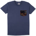 Pocket Tee - Navy - Printed Autumn - Navy