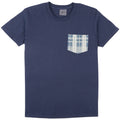 Pocket Tee - Navy - Sashiko Weave - White / Indigo by Naked & Famous Denim