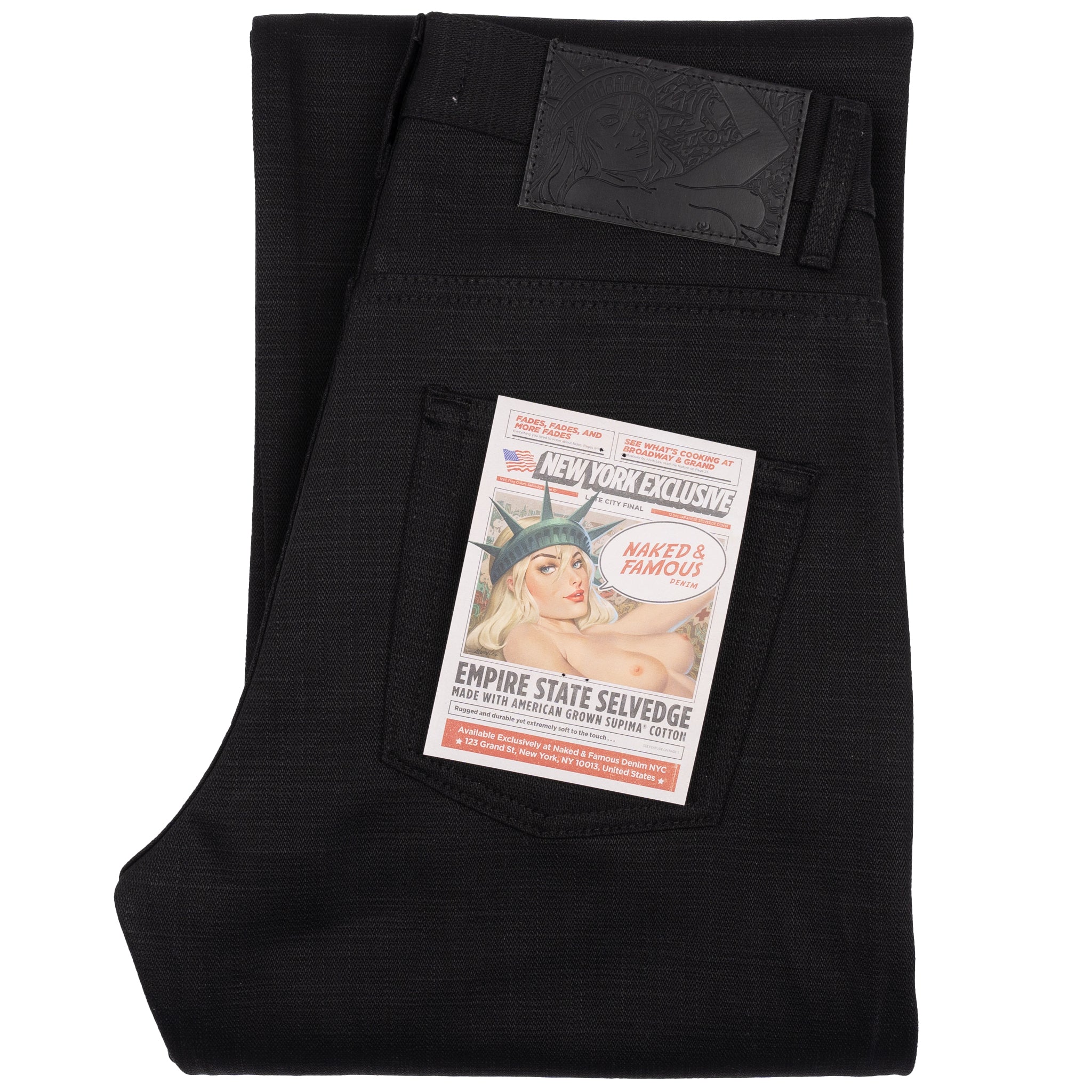 Strong Guy - NYC Empire State Selvedge – Blacked Out Edition (Availabl –  Naked & Famous Denim NYC