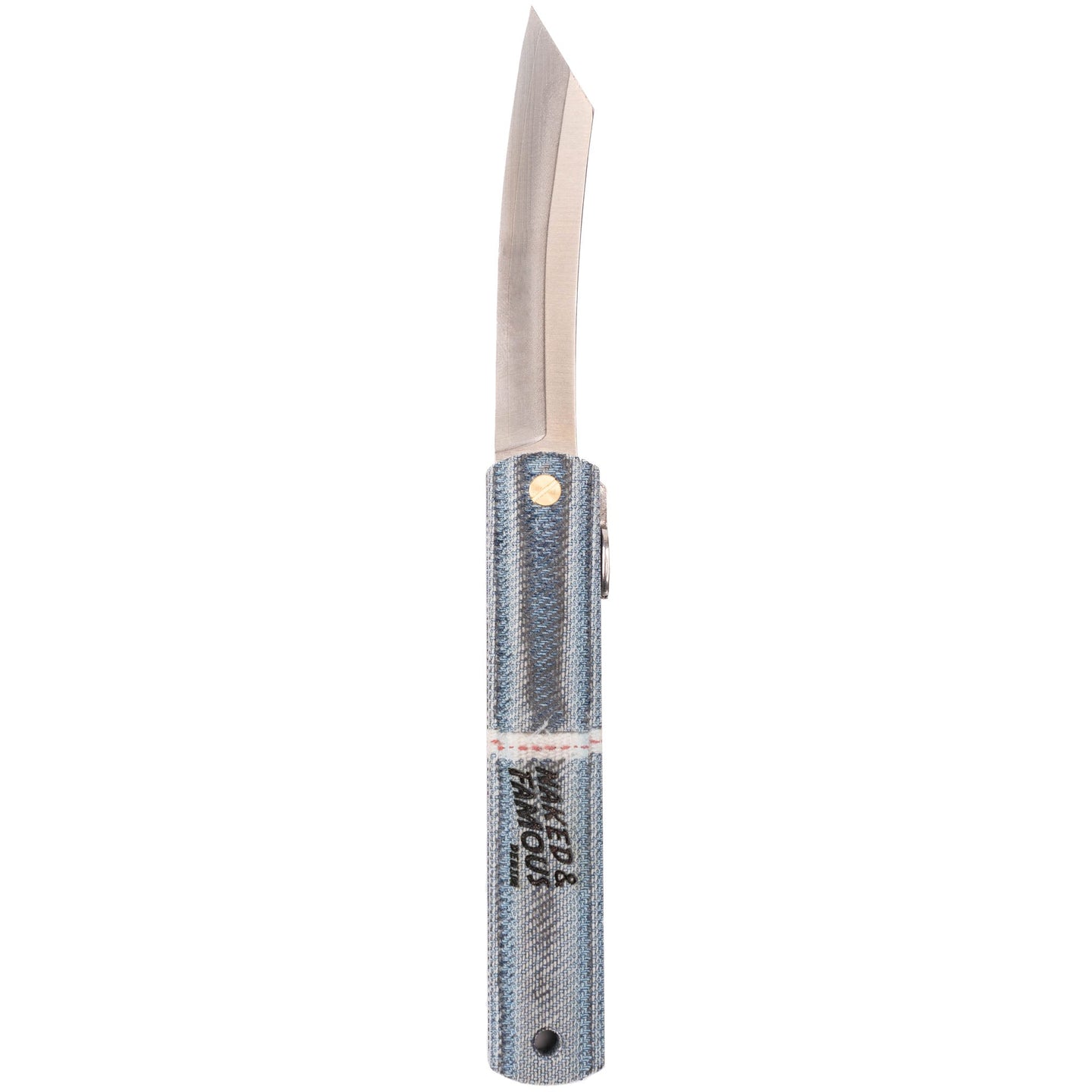 Higonokami Pocket Knife - Japanese Indigo Rope Dyed Selvedge Denim