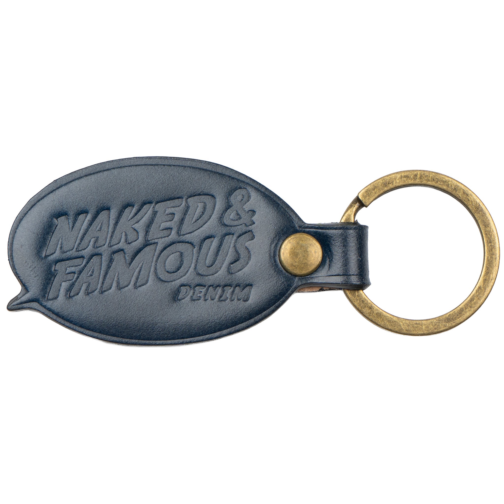Leather Key Charm - Shell Cordovan - Indigo by Naked & Famous Denim