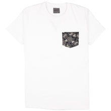 Load image into Gallery viewer, Pocket Tee - White - Kimono Floral
