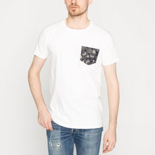 Load image into Gallery viewer, Pocket Tee - White - Kimono Floral
