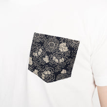 Load image into Gallery viewer, Pocket Tee - White - Kimono Floral
