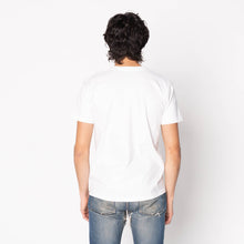 Load image into Gallery viewer, Pocket Tee - White - Origami Poplin - Blue by Naked &amp; Famous Denim

