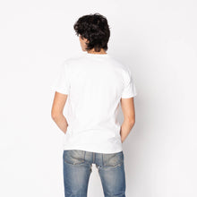 Load image into Gallery viewer, Pocket Tee - Heather Grey - Kimono Scramble - Indigo by Naked &amp; Famous Denim
