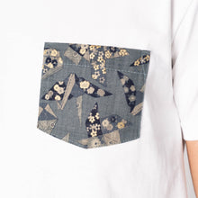 Load image into Gallery viewer, Pocket Tee - Heather Grey - Kimono Scramble - Indigo by Naked &amp; Famous Denim
