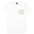 Pocket Tee - White + Linen Animals - Green by Naked & Famous Denim
