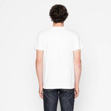 Load image into Gallery viewer, Pocket Tee - White + Matsuba Pines Needle - Indigo by Naked &amp; Famous Denim
