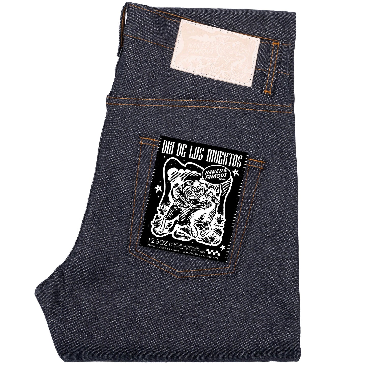 Easy Guy - Dia De Los Muertos Selvedge - Indigo by Naked & Famous Denim