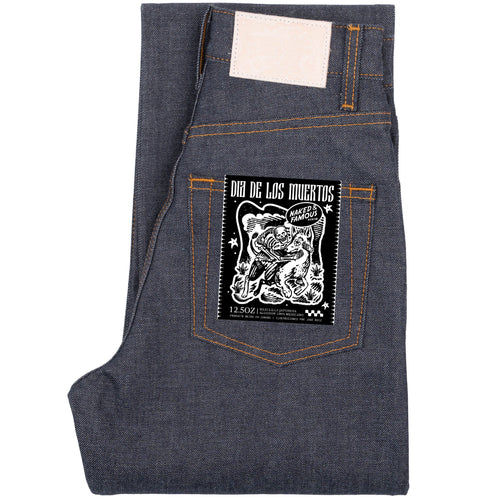 True Girl - Dia De Los Muertos Selvedge - Indigo by Naked & Famous Denim