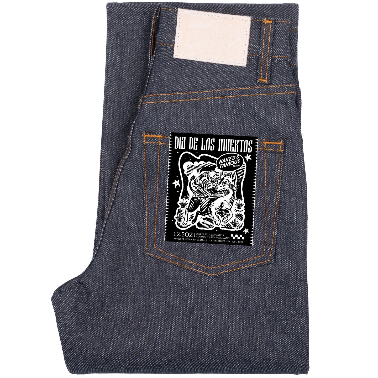 True Girl - Dia De Los Muertos Selvedge - Indigo by Naked & Famous Denim