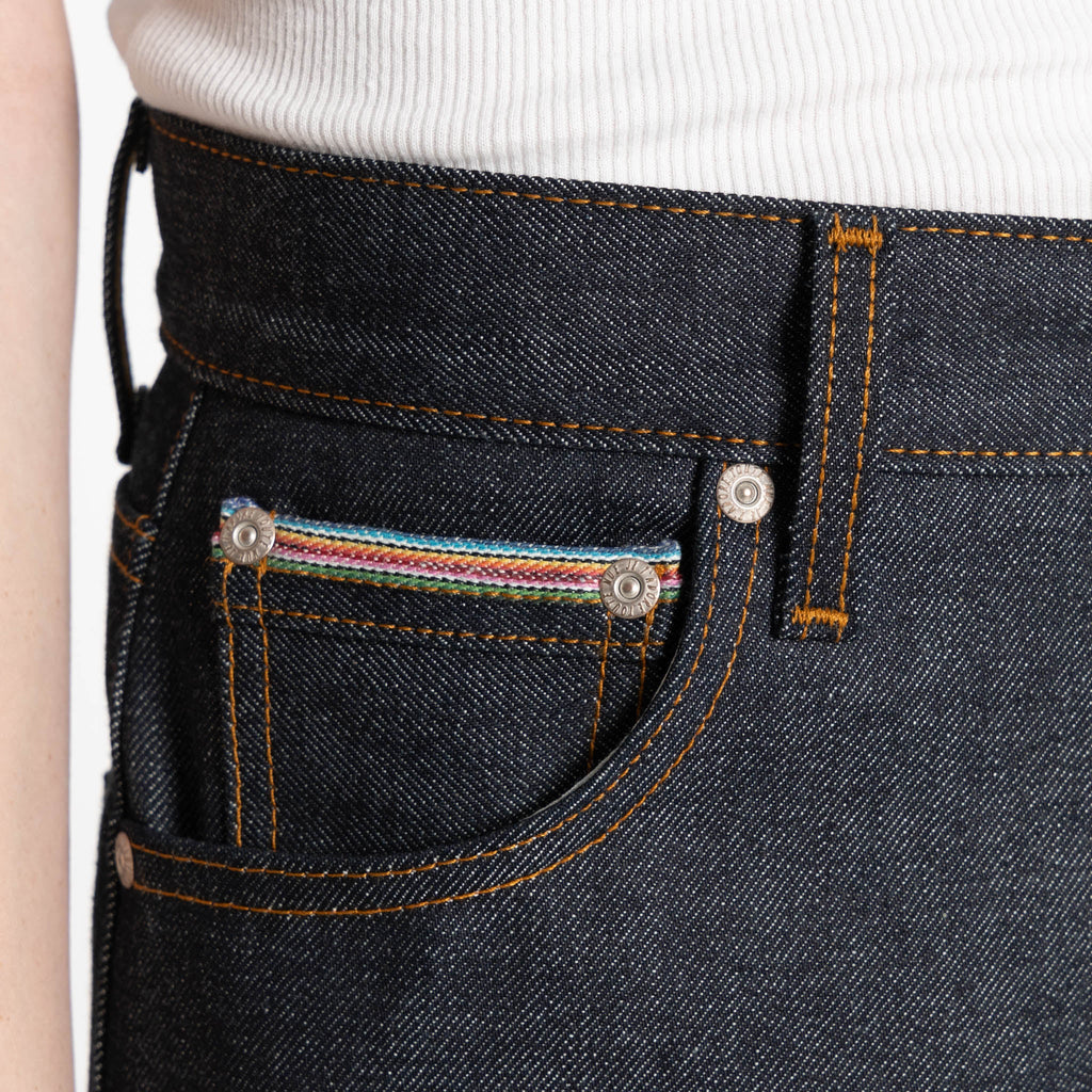 True Girl - Dia De Los Muertos Selvedge - Indigo by Naked & Famous Denim