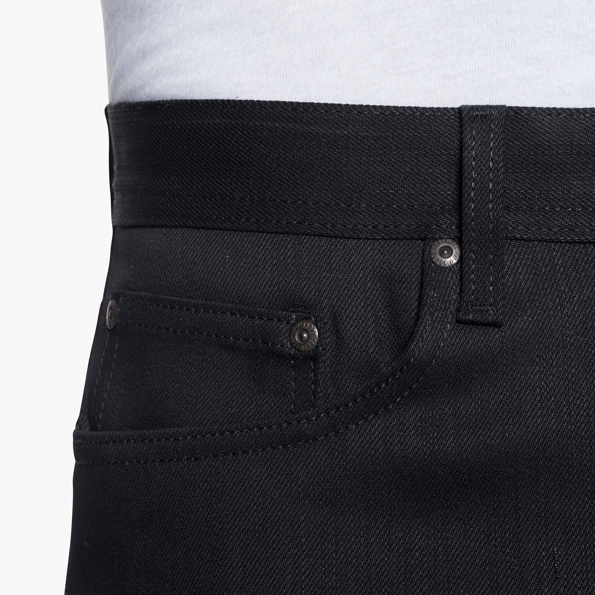 Weird Guy - Black Power Stretch by Naked & Famous Denim