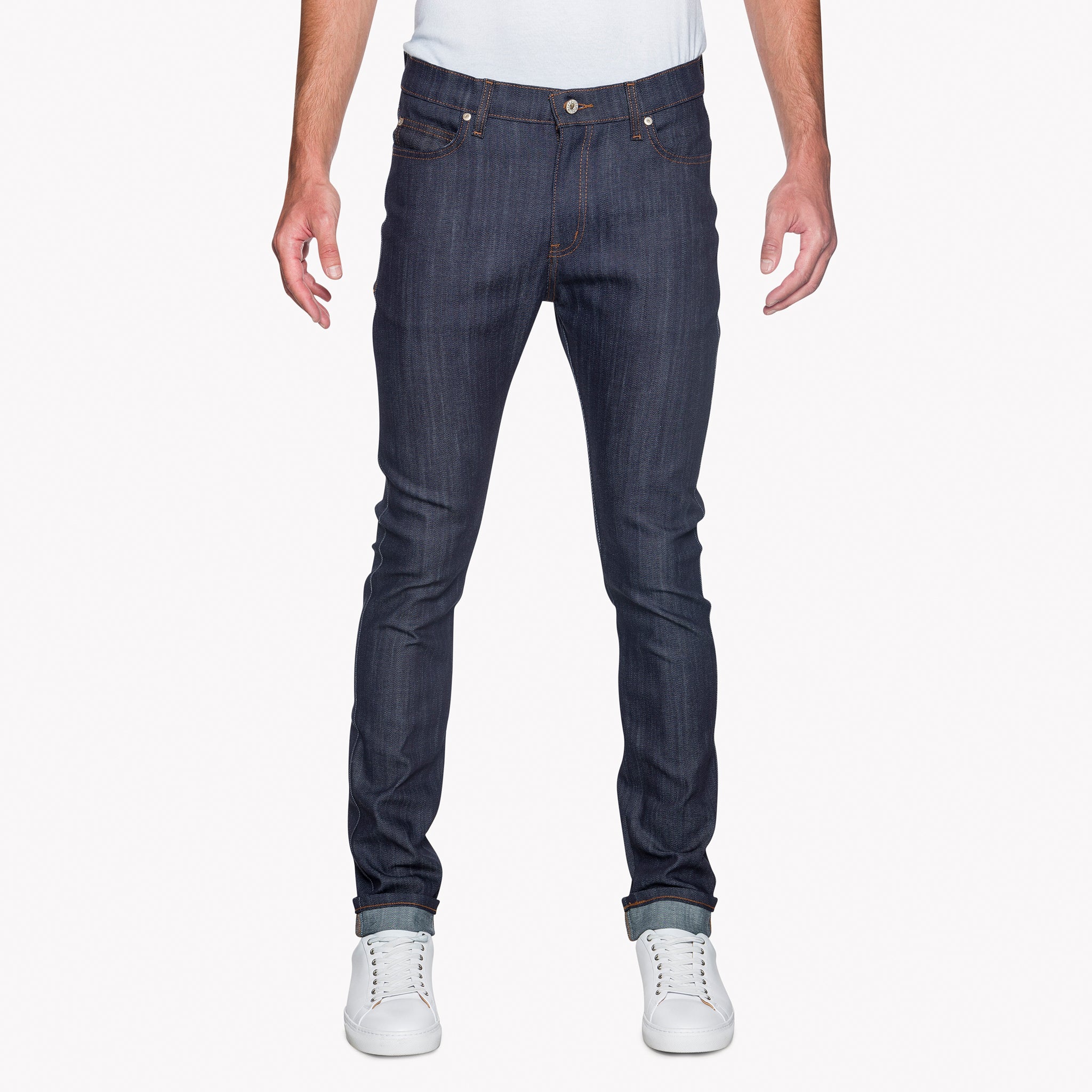 Stacked Guy - Indigo Power Stretch | Naked & Famous Denim – Naked