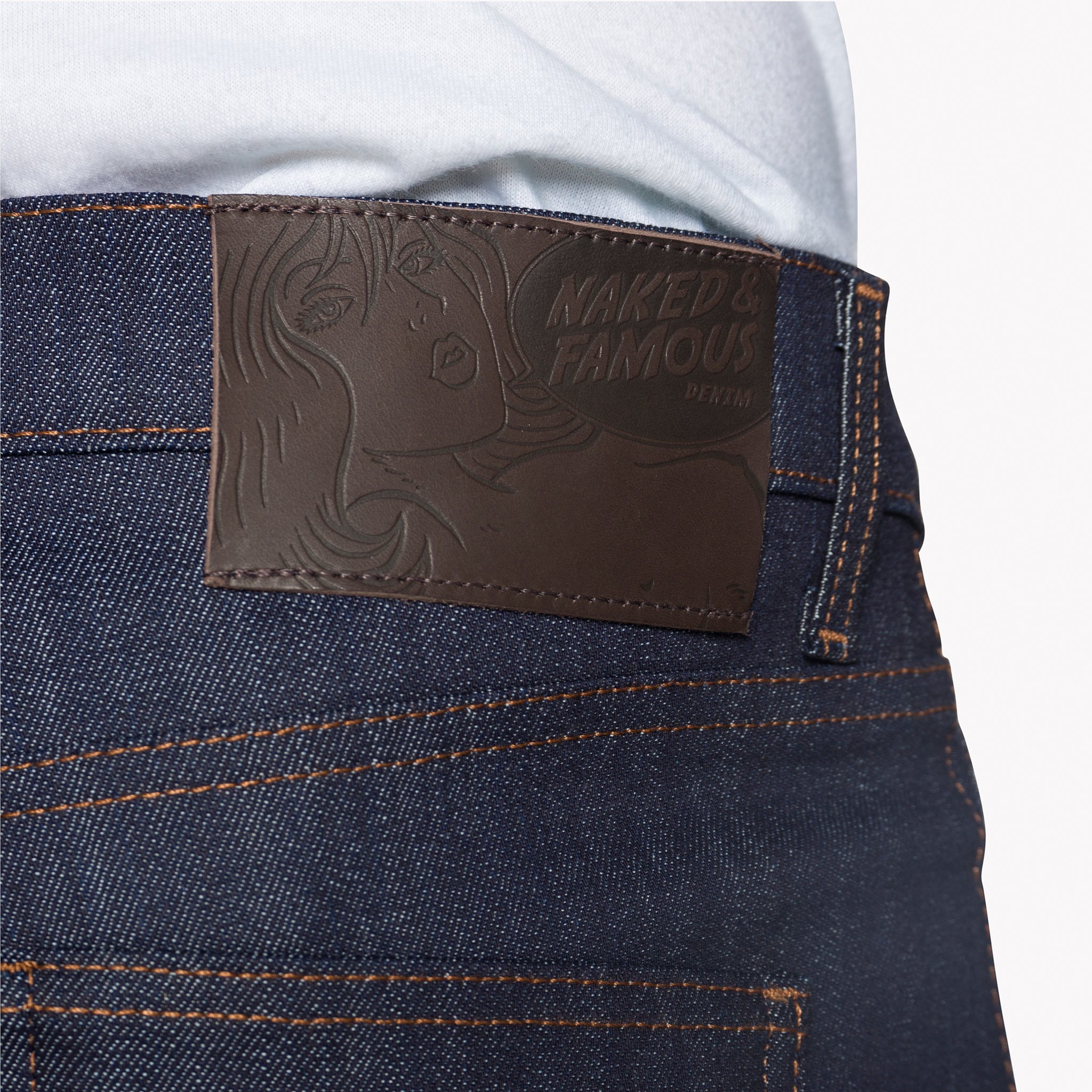 Stacked Guy - Indigo Power Stretch | Naked & Famous Denim – Naked