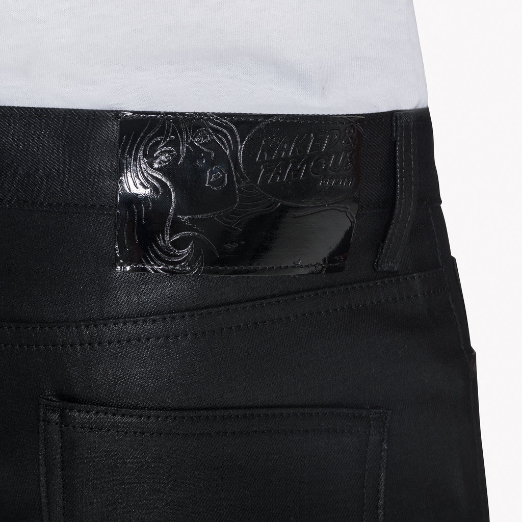 Super Guy - Wax Coated Black Stretch by Naked & Famous Denim