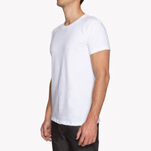 Load image into Gallery viewer, Circular Knit T-Shirt - Ring-Spun Cotton - White | Naked &amp; Famous Denim
