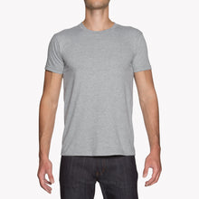 Load image into Gallery viewer, Circular Knit T-Shirt - Ring-Spun Cotton - Heather Grey | Naked &amp; Famous Denim
