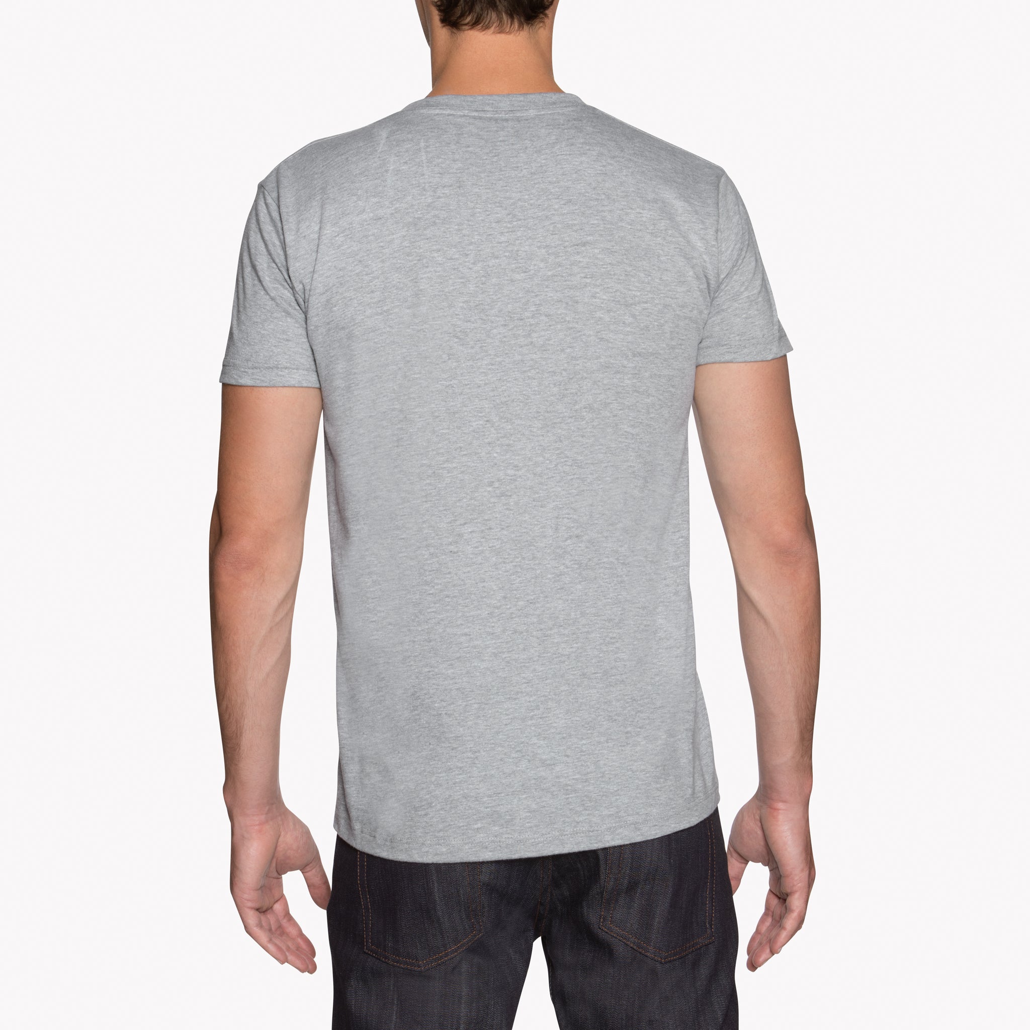 Circular Knit T-Shirt - Heather Grey | Naked & Famous Denim Circular Knit T-Shirt - Heather Grey | Naked & Famous Denim