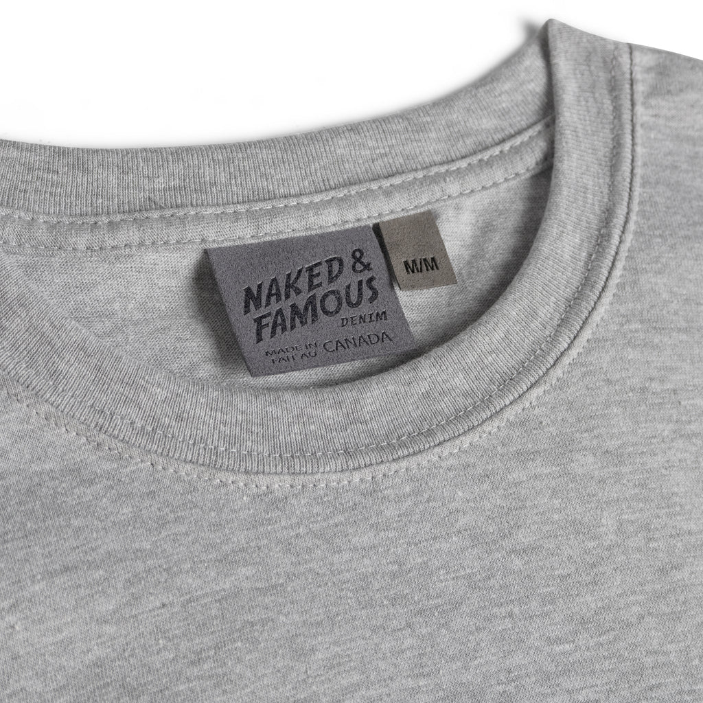 Circular Knit T-Shirt - Blue by Naked & Famous Denim