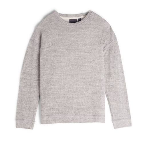 Women's - Weekend Crew - Vintage Doubleface - Grey | Naked & Famous Denim