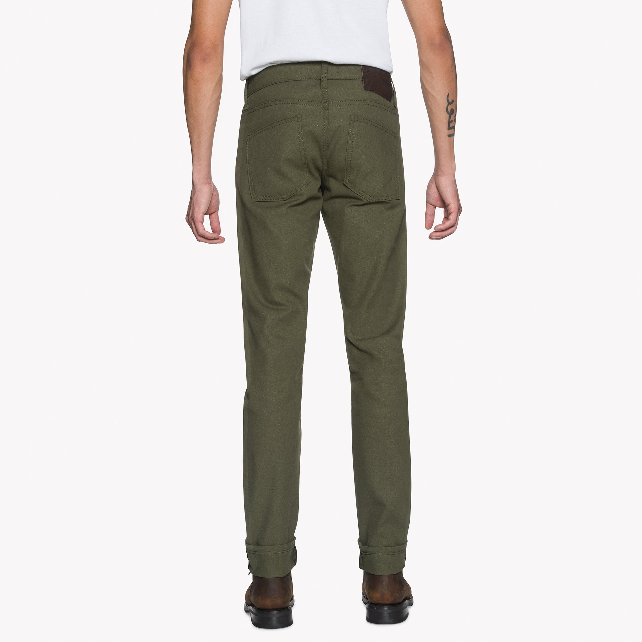 Super Guy - Army Green Duck Selvedge by Naked & Famous Denim