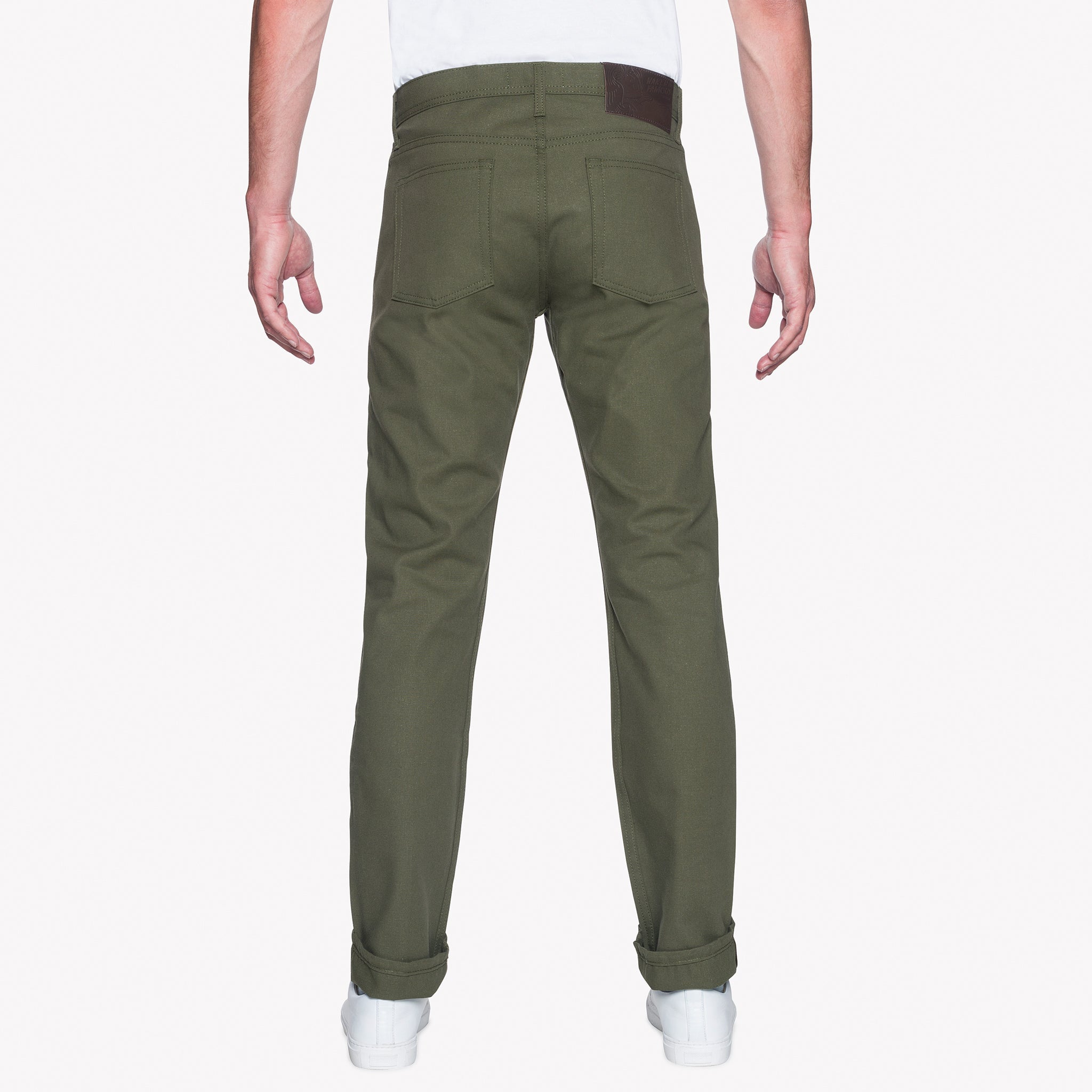 Weird Guy - Army Green Duck Selvedge by Naked & Famous Denim