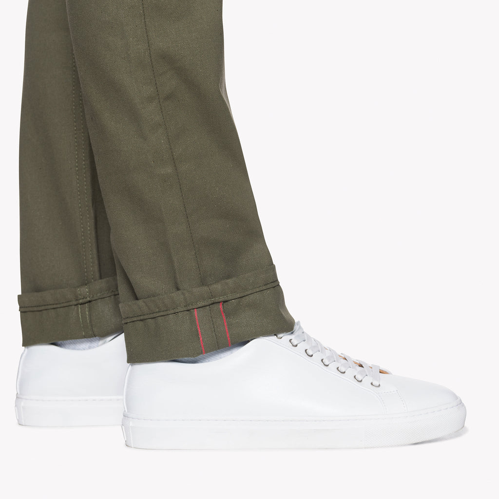 Weird Guy - Army Green Duck Selvedge by Naked & Famous Denim