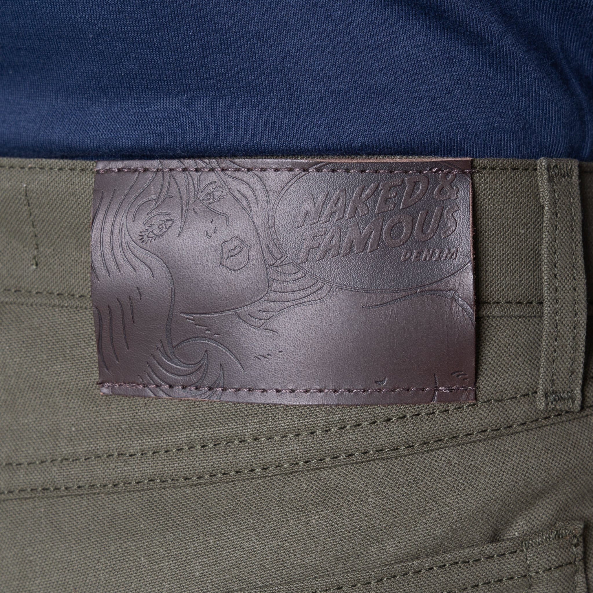 True Guy - Army Green Duck Selvedge by Naked & Famous Denim