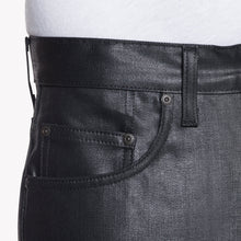 Load image into Gallery viewer, Easy Guy - Wax Coated Black Stretch | Naked &amp; Famous Denim
