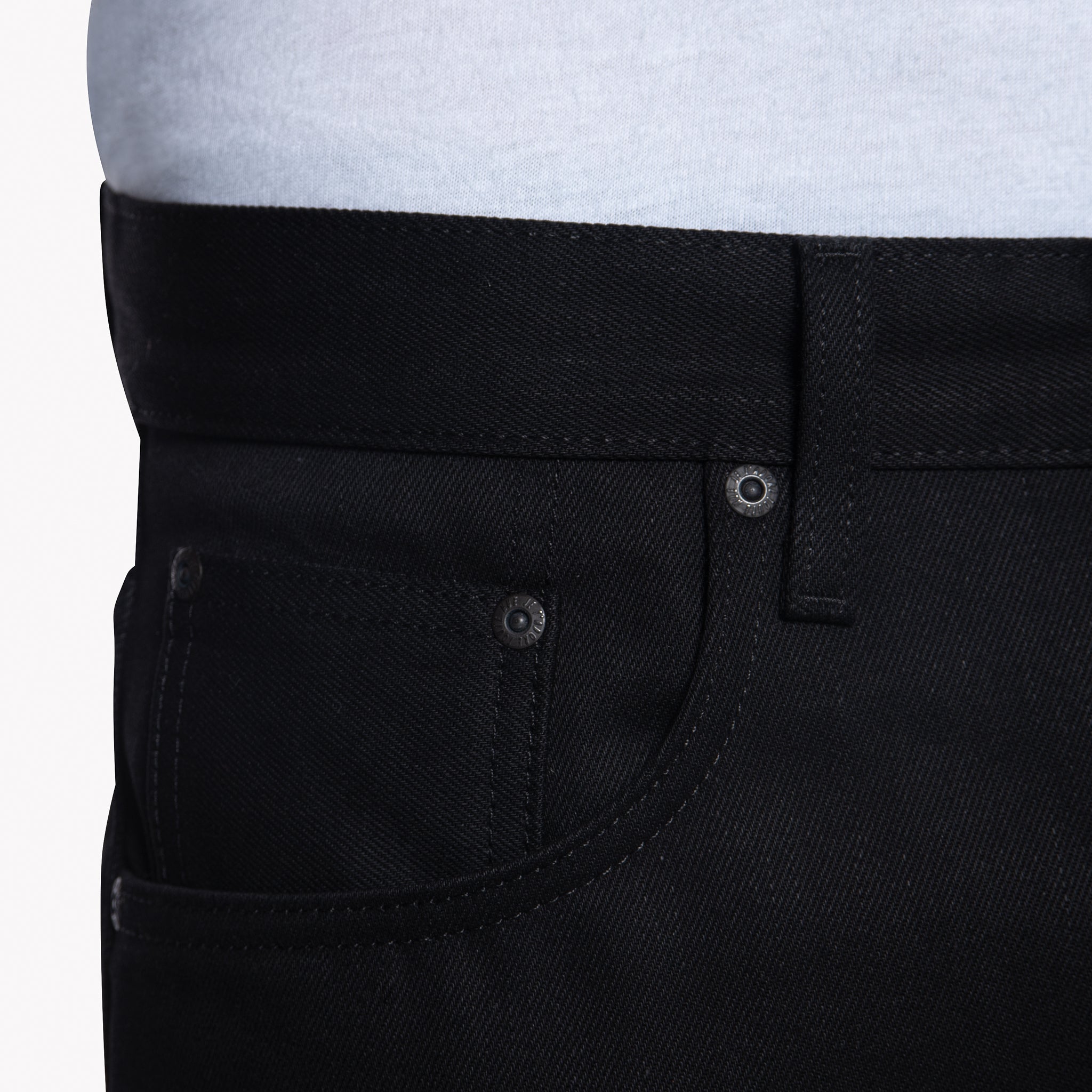 Strong Guy - Solid Black Selvedge by Naked & Famous Denim