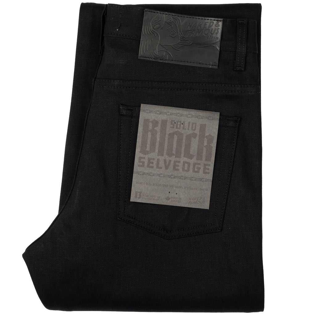 Groovy Guy - Solid Black Selvedge by Naked & Famous Denim