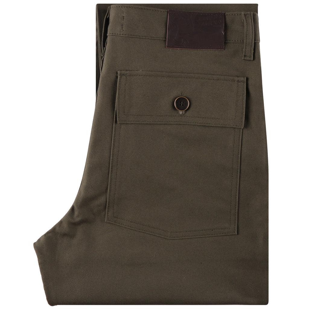 Work Pant - Green Canvas by Naked & Famous Denim