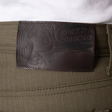 Load image into Gallery viewer, Weird Guy - Army HBT - Olive Drab | Naked &amp; Famous Denim
