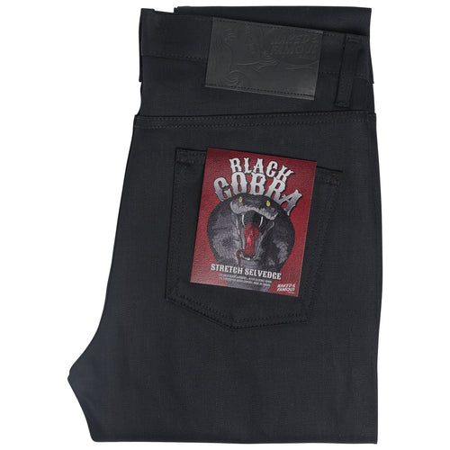 Stacked Guy - Black Cobra Stretch Selvedge | Naked & Famous Denim