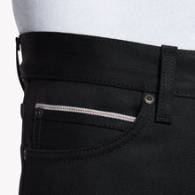 Load image into Gallery viewer, Stacked Guy - Black Cobra Stretch Selvedge | Naked &amp; Famous Denim

