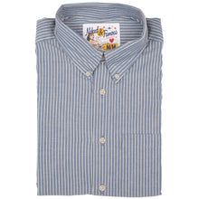 Load image into Gallery viewer, Easy Shirt - Organic Cotton Dobby - Blue | Naked &amp; Famous Denim
