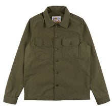 Load image into Gallery viewer, Work Shirt - Military Satin - Army | Naked &amp; Famous Denim
