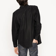 Load image into Gallery viewer, Easy Shirt - French Linen Fine Canvas - Black | Naked &amp; Famous Denim
