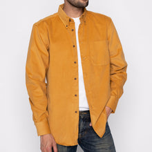 Load image into Gallery viewer, Easy Shirt - Cotton Dyed Corduroy - Golden Brown | Naked &amp; Famous Denim
