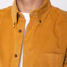 Load image into Gallery viewer, Easy Shirt - Cotton Dyed Corduroy - Golden Brown | Naked &amp; Famous Denim

