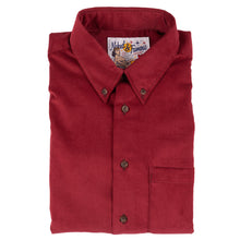 Load image into Gallery viewer, Easy Shirt - Cotton Dyed Corduroy - Burgundy | Naked &amp; Famous Denim
