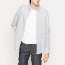 Load image into Gallery viewer, Easy Shirt - Organic Cotton Dobby - Pale Blue | Naked &amp; Famous Denim
